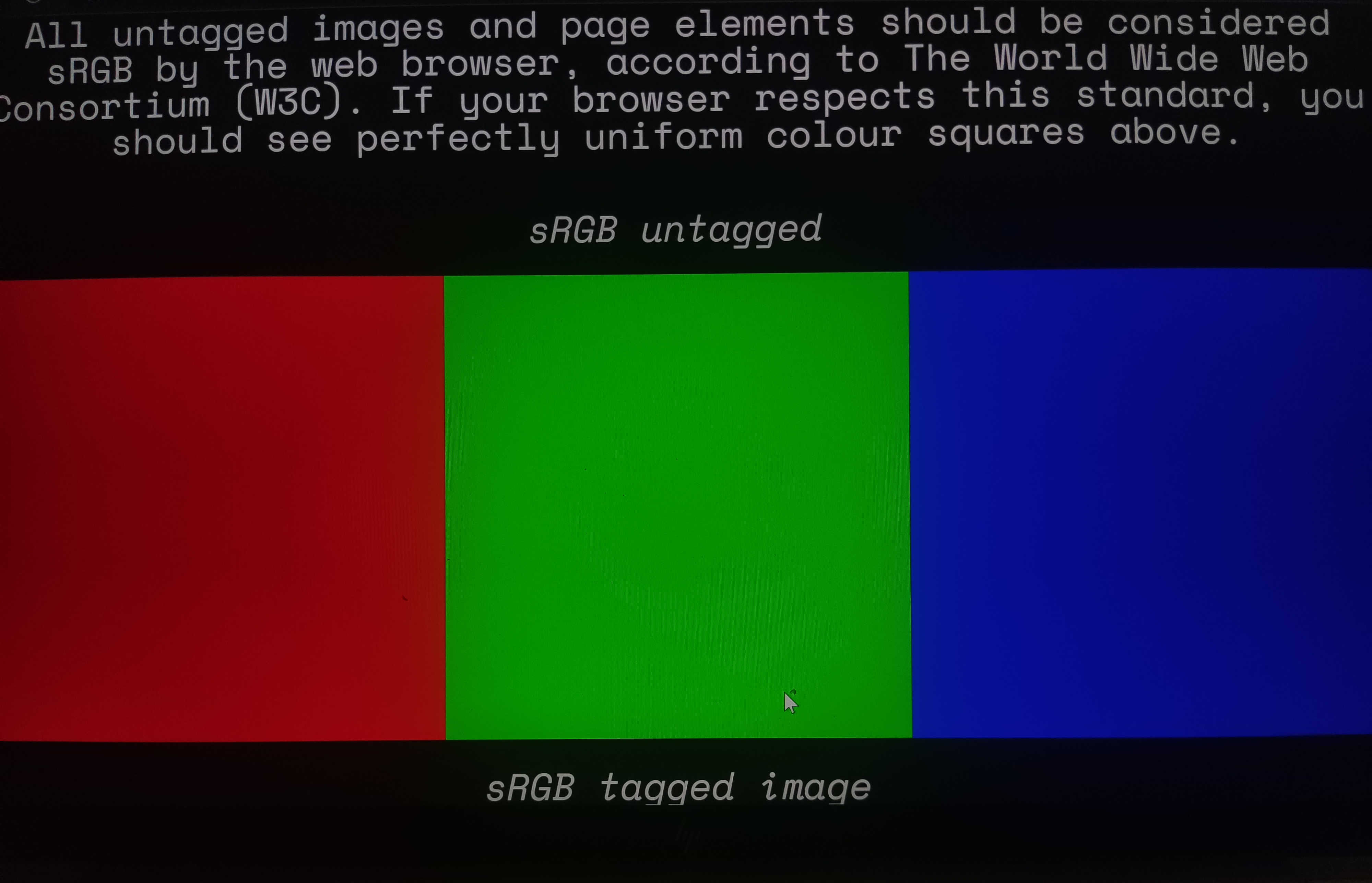 广色域测试，Untagged sRGB vs SRGB