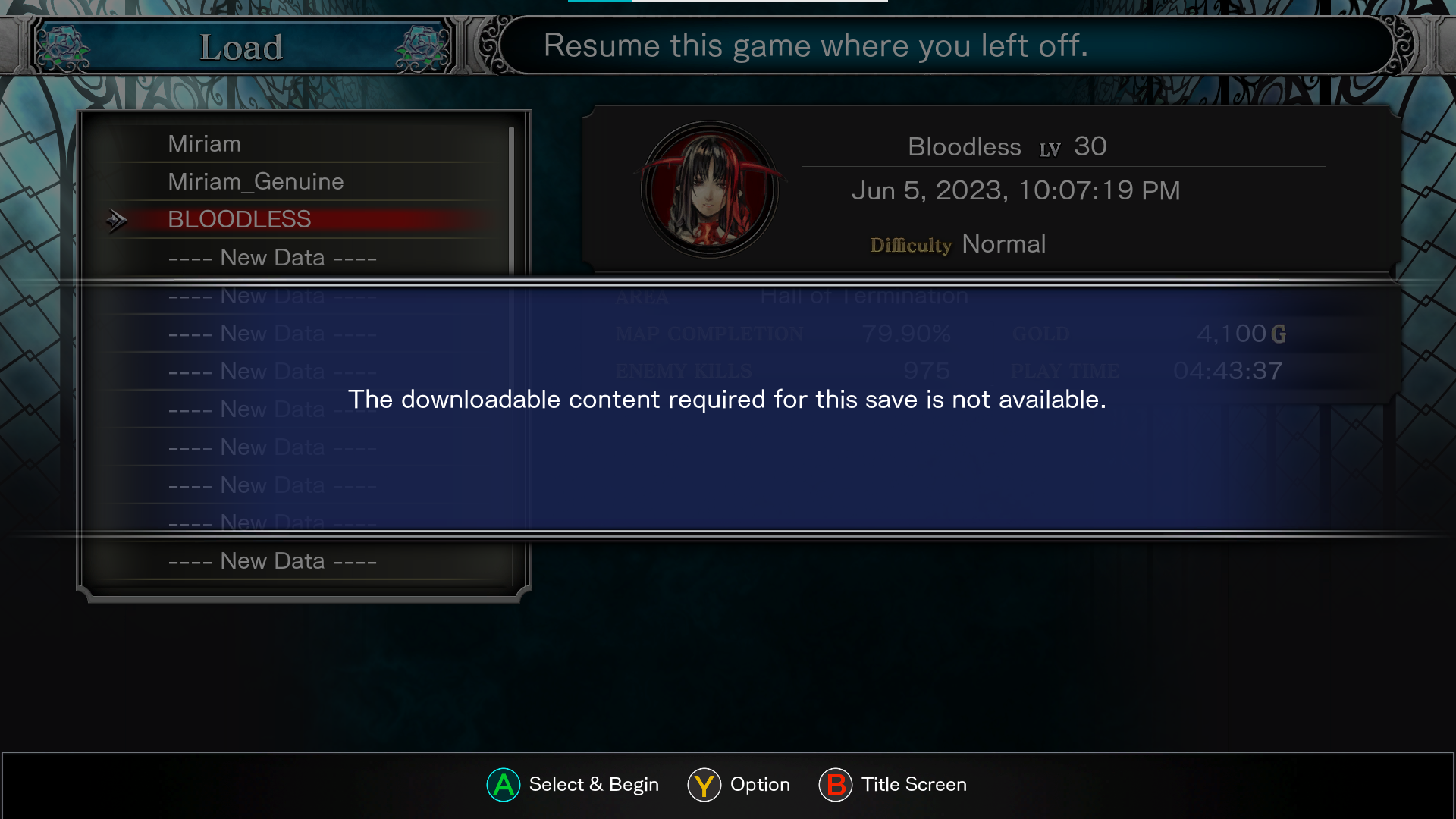 can’t load